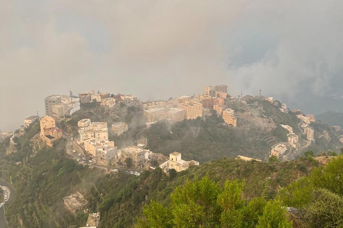 a village on the side of a mountain