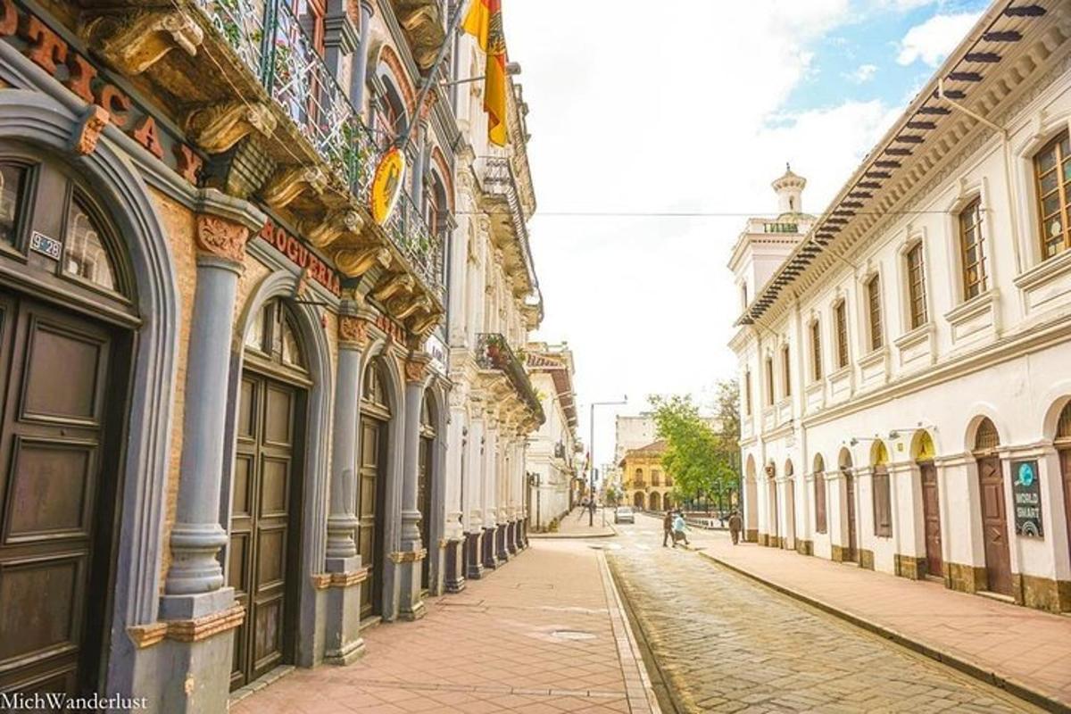 an empty street in a city with buildings