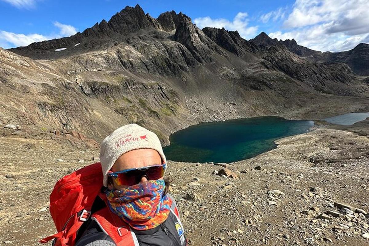 a person standing on top of a mountain