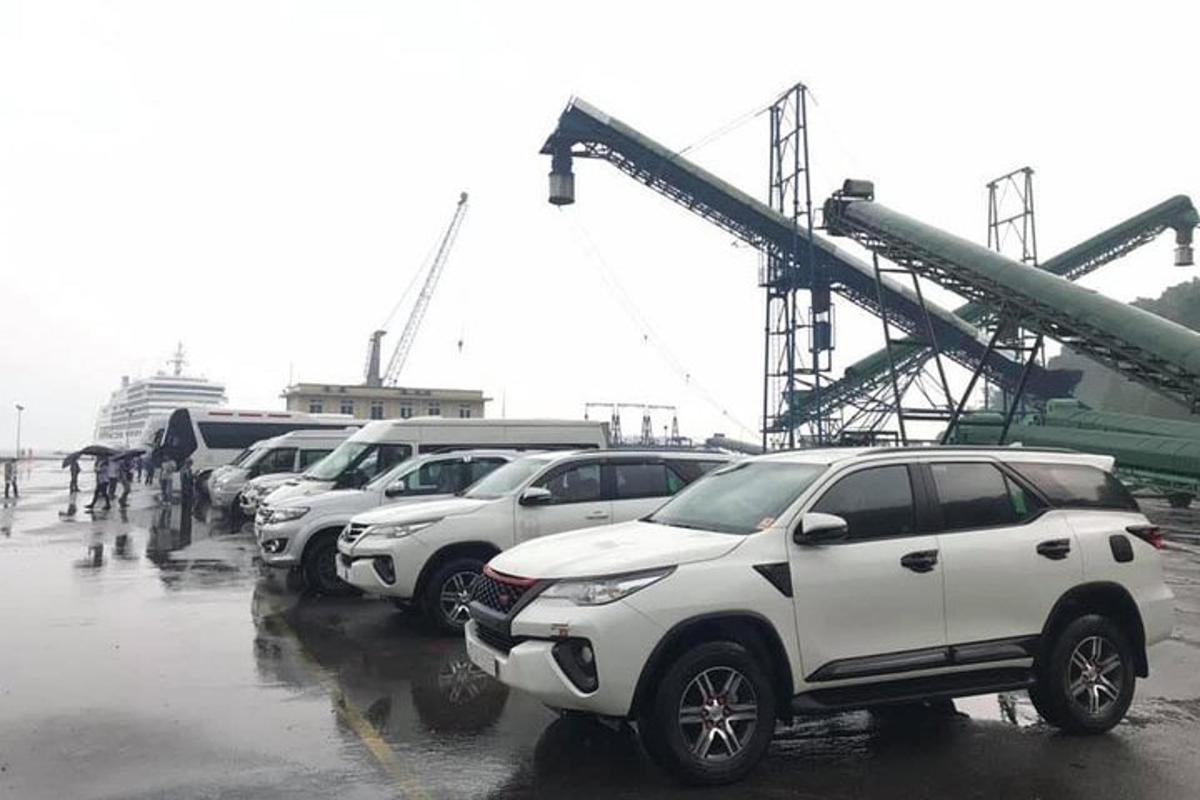 een rij geparkeerde auto's op een parkeerplaats