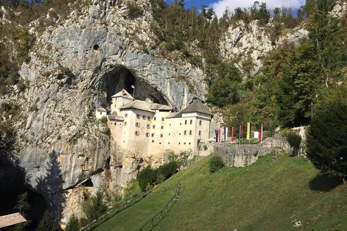 un castello sul fianco di una montagna rocciosa