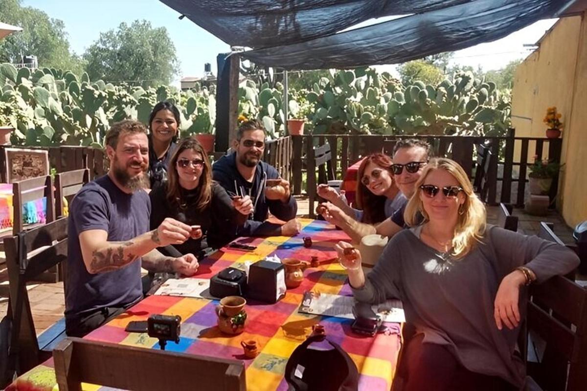 a group of people sitting at a table