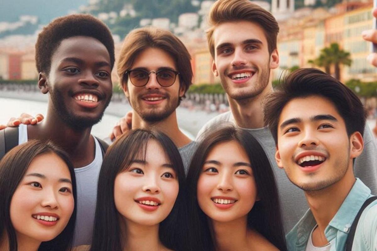 un gruppo di persone che posano per una foto
