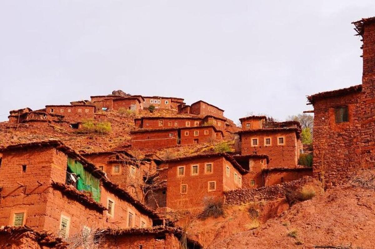 a group of buildings on top of a mountain