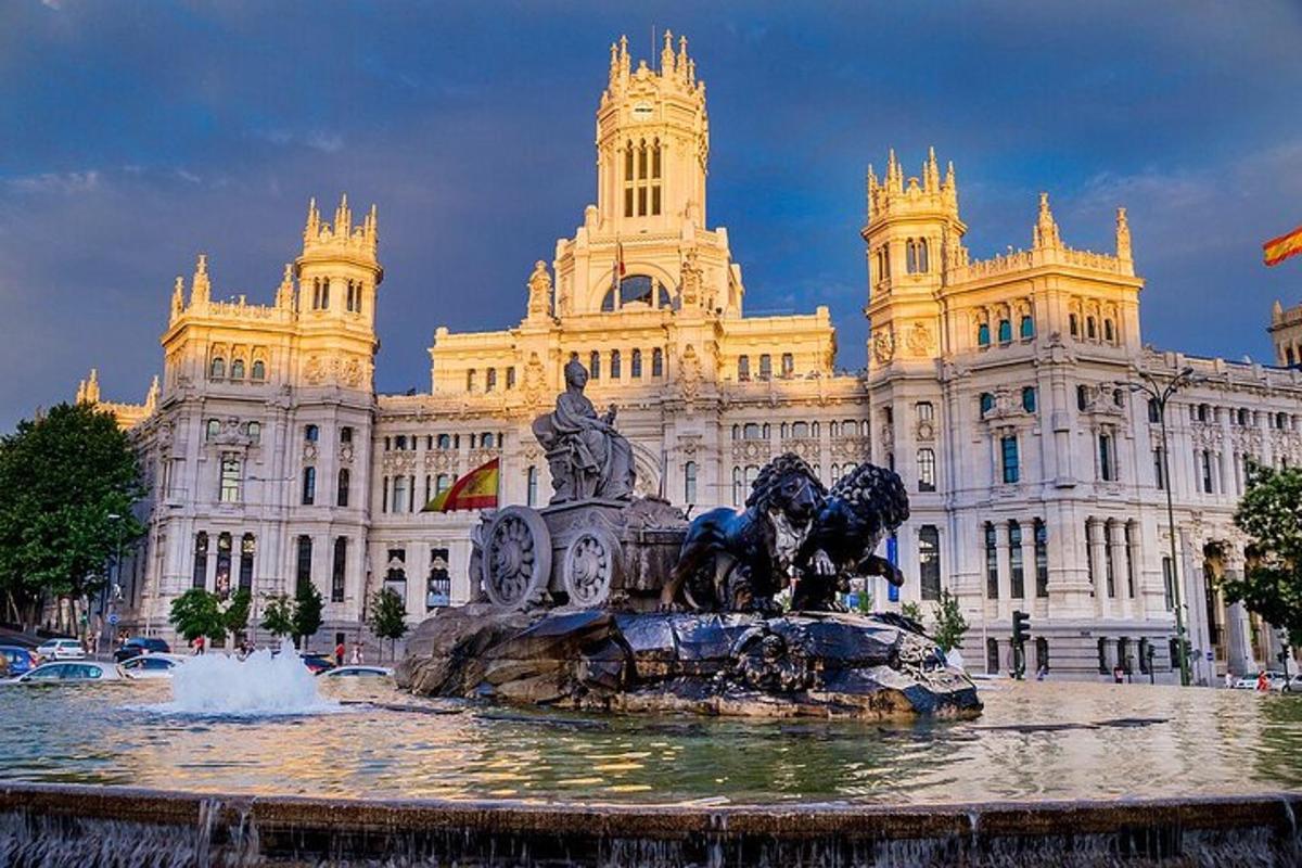 una fontana di fronte a un grande edificio
