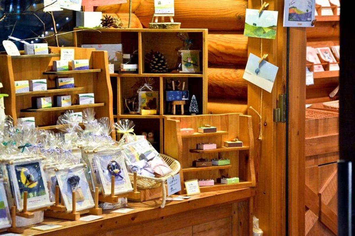 a display in a store with cards and other items