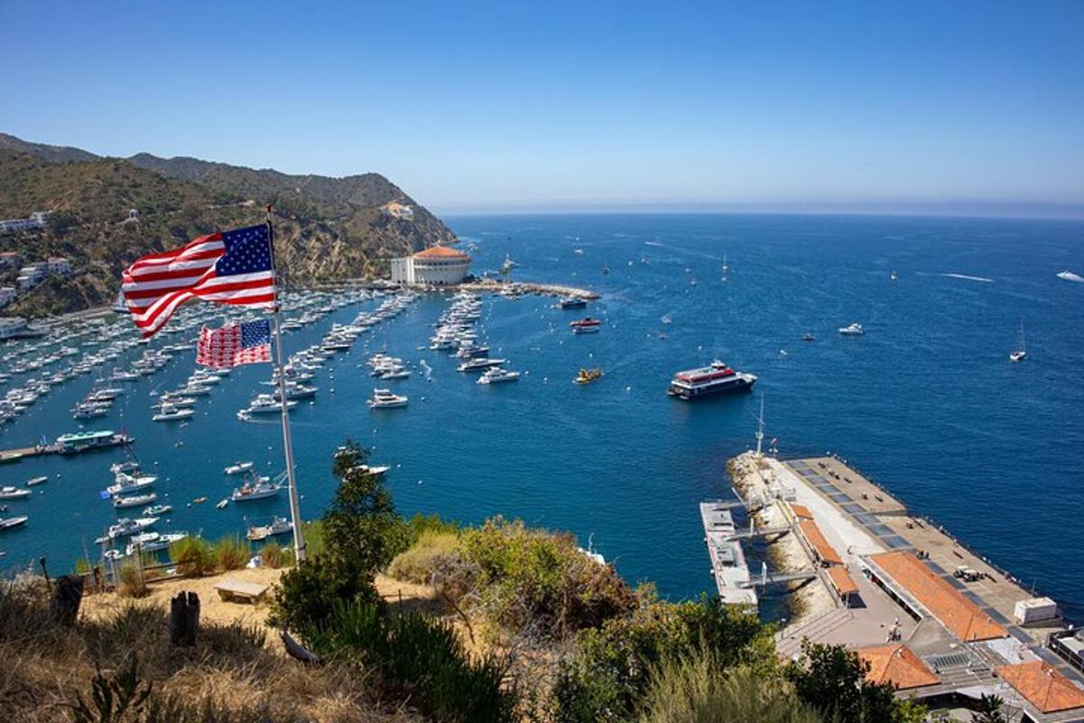 vista d'un port amb vaixells a l'aigua