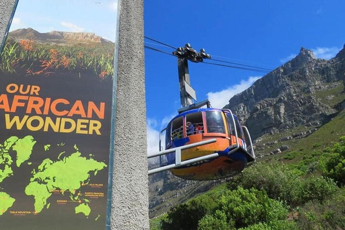 o telecabină care zboară peste minunea africană