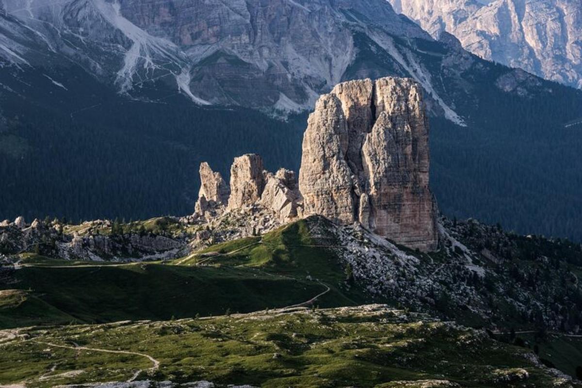 a large rock formation on top of a mountain