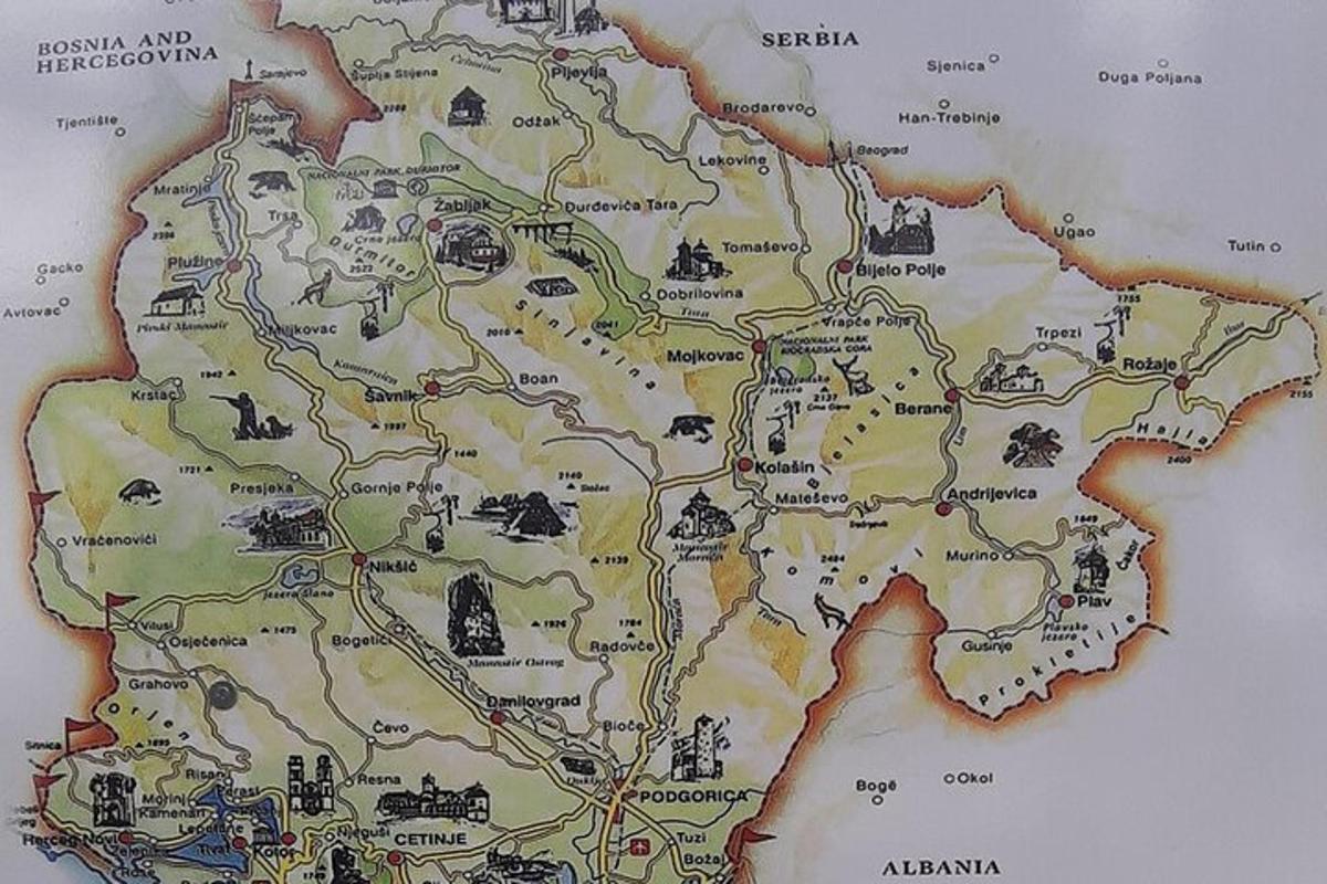 mapa Austrálie s památkami