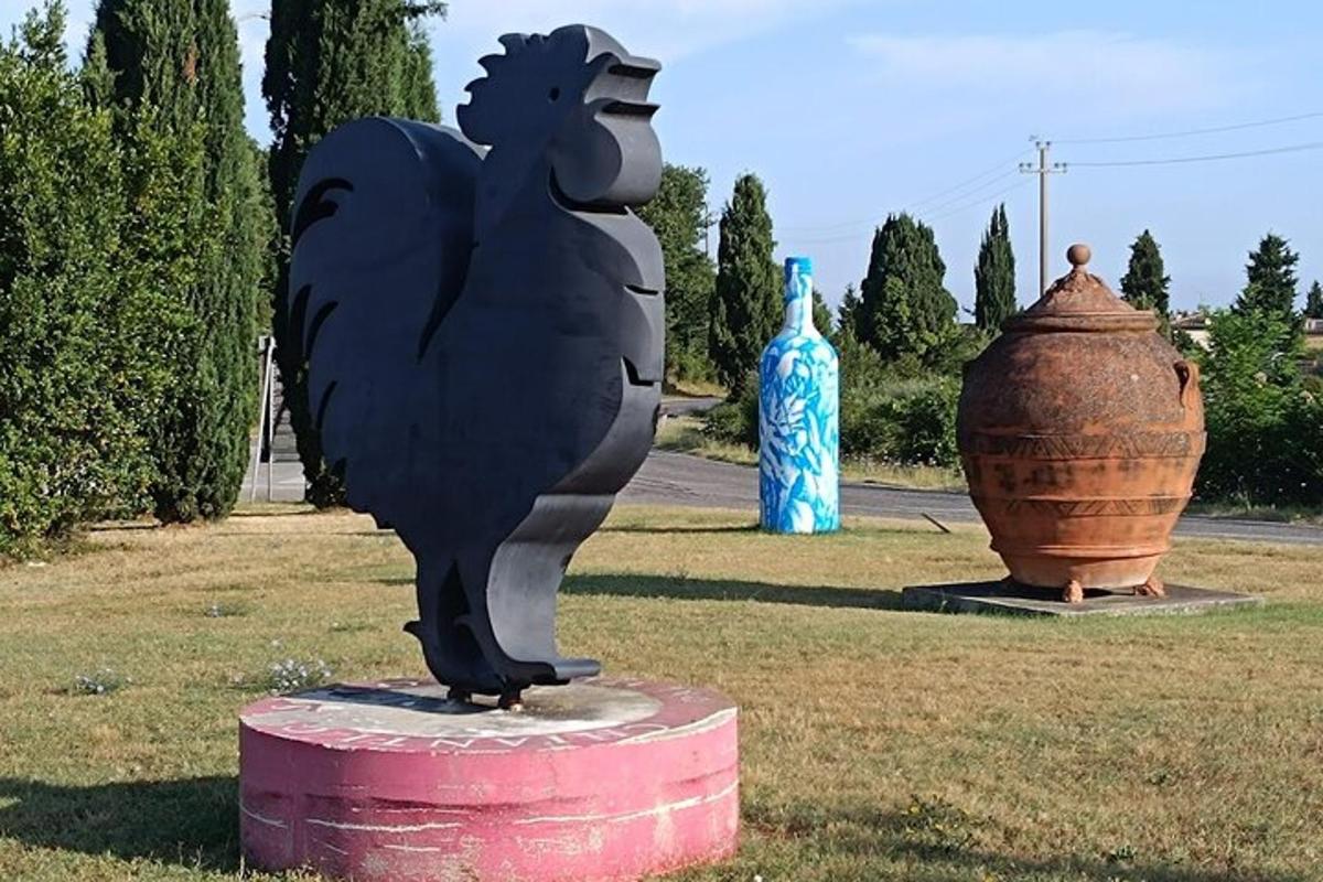 kana kuju põllul pjedestaalil