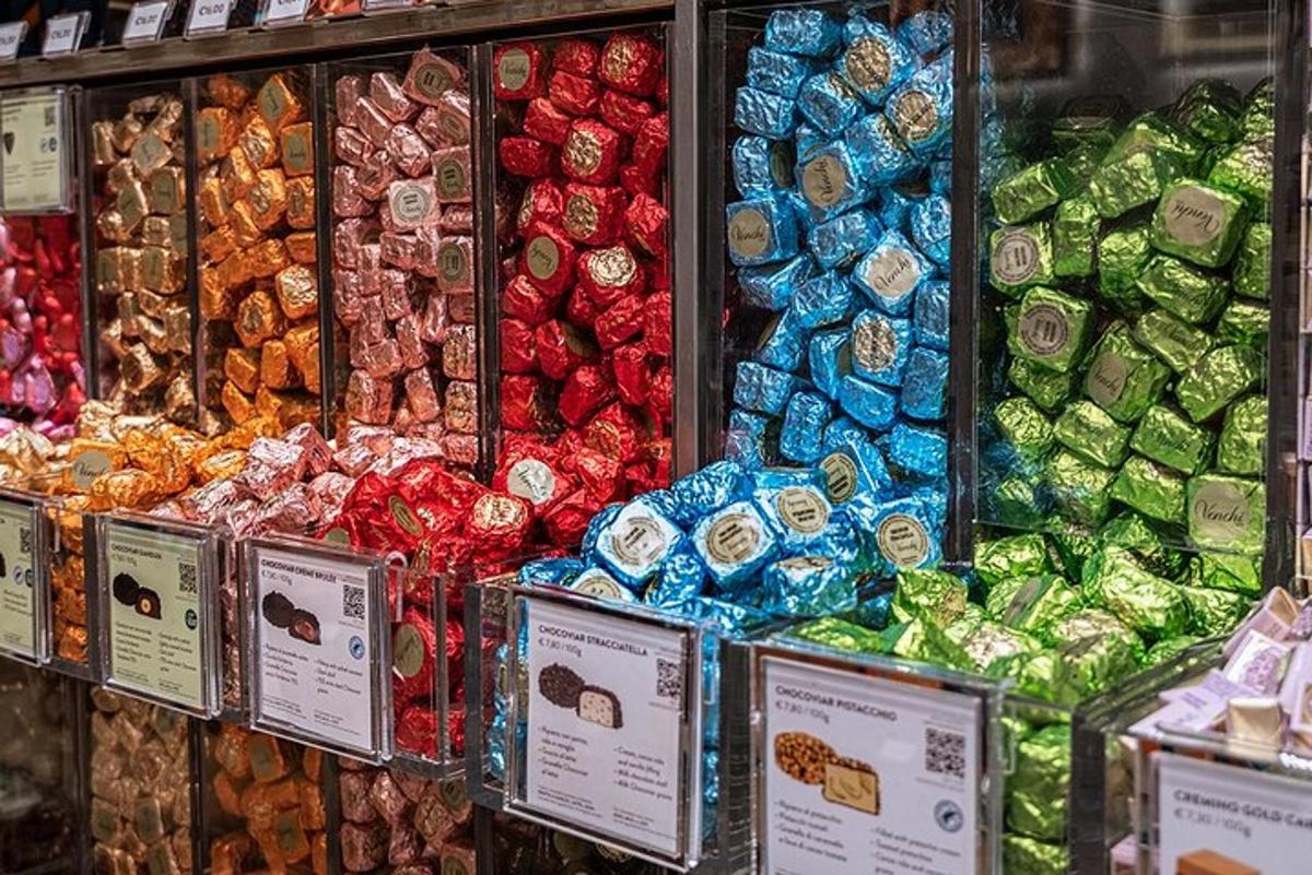 una mostra de diferents tipus d'aliments en una botiga