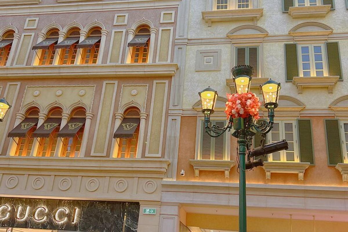 a street light in front of a building