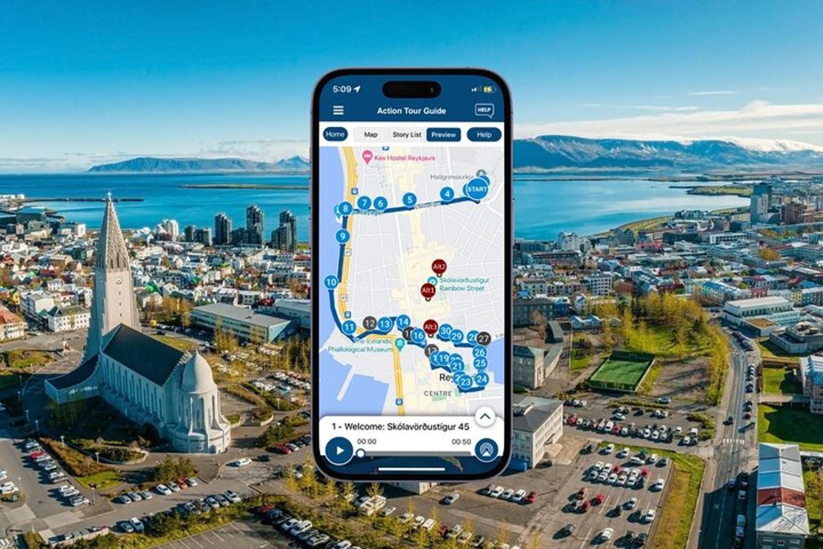 a cell phone with a map on a city