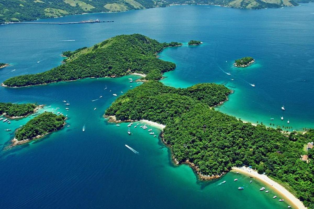 an island group of islands in the water