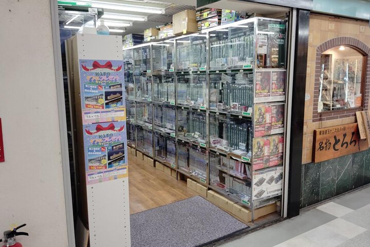 Un pasillo de tienda con muchos estantes de productos