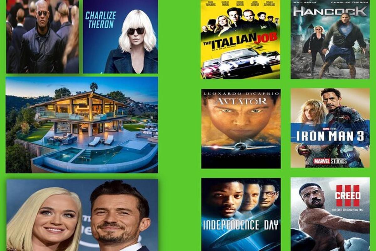 filmide kollaaž rohelisel taustal