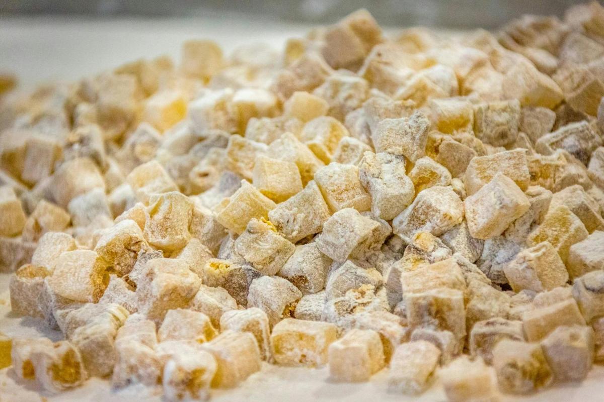 a pile of powdered sugar on a table