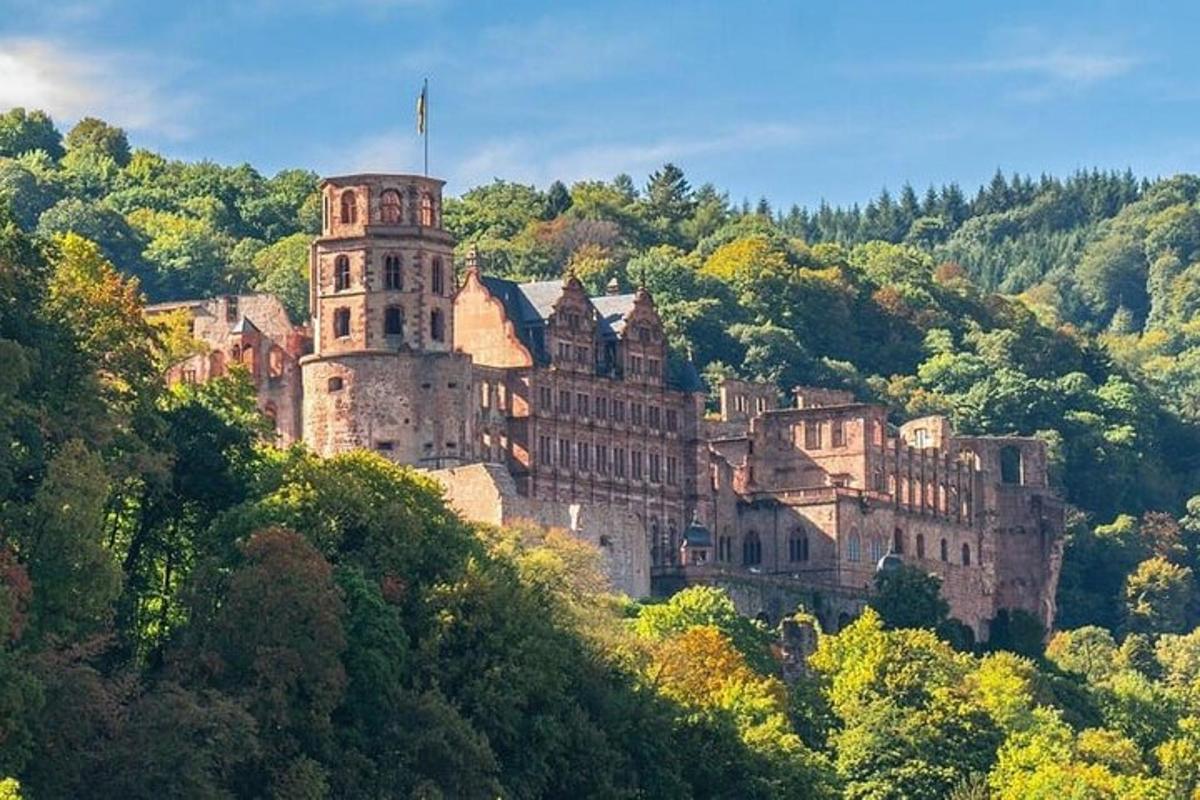 an old castle on top of a hill
