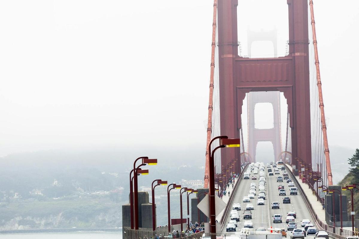 Μια θέα της γέφυρας Golden Gate στο Σαν Φρανσίσκο