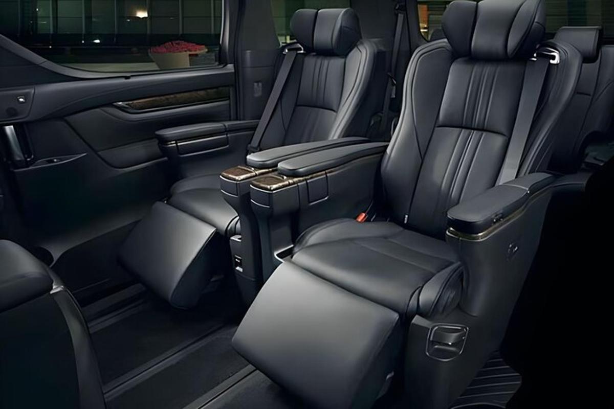 a view of the back seats of a car