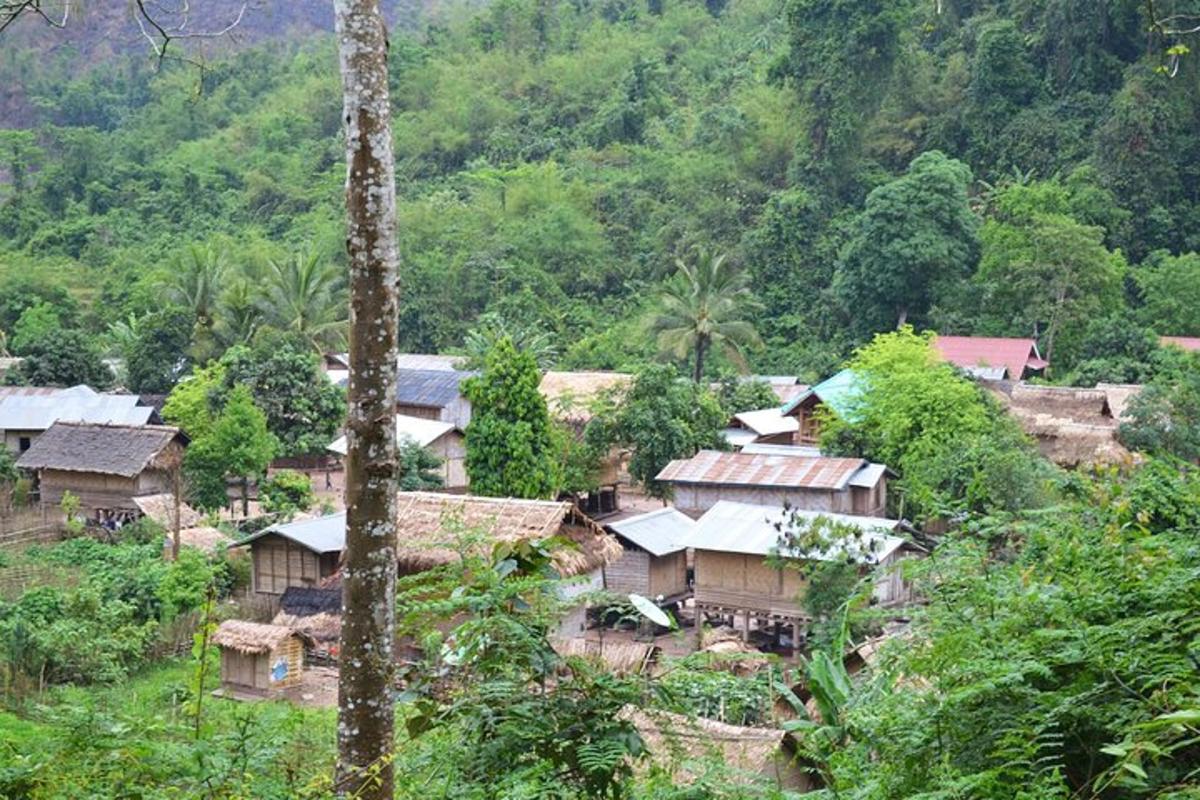 a group of houses in a mountain village