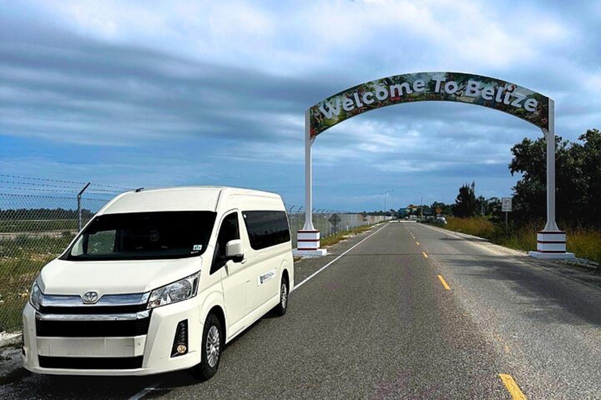 a white van parked on the side of a road