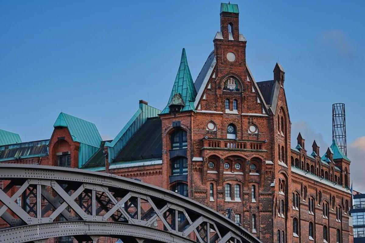 a large brick building with a clock tower on it