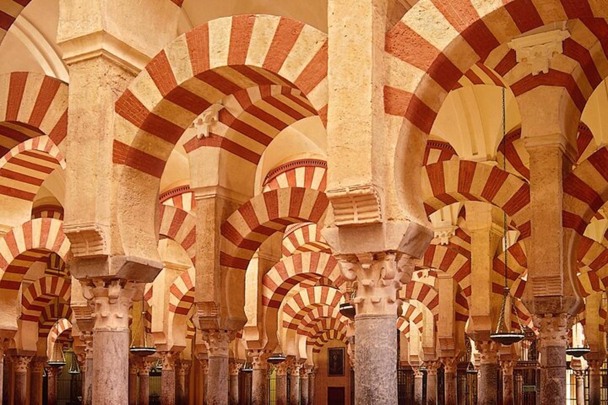 a large building with columns and arched ceilings