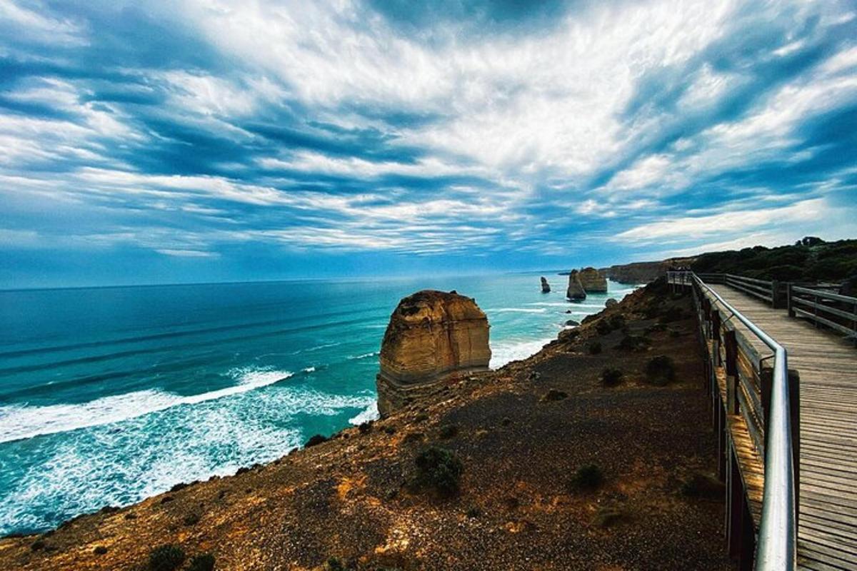 a view of the great ocean road and the twelve apostles