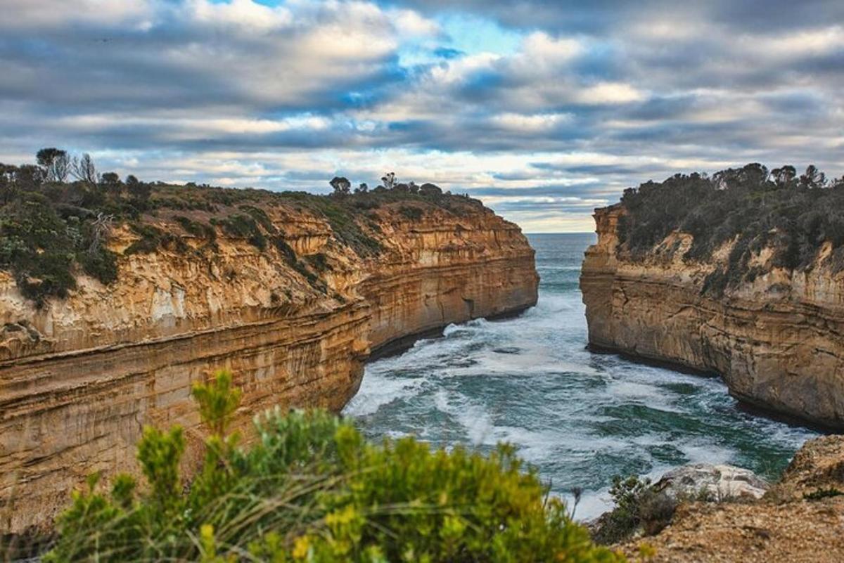 a view of the ocean from a cliff