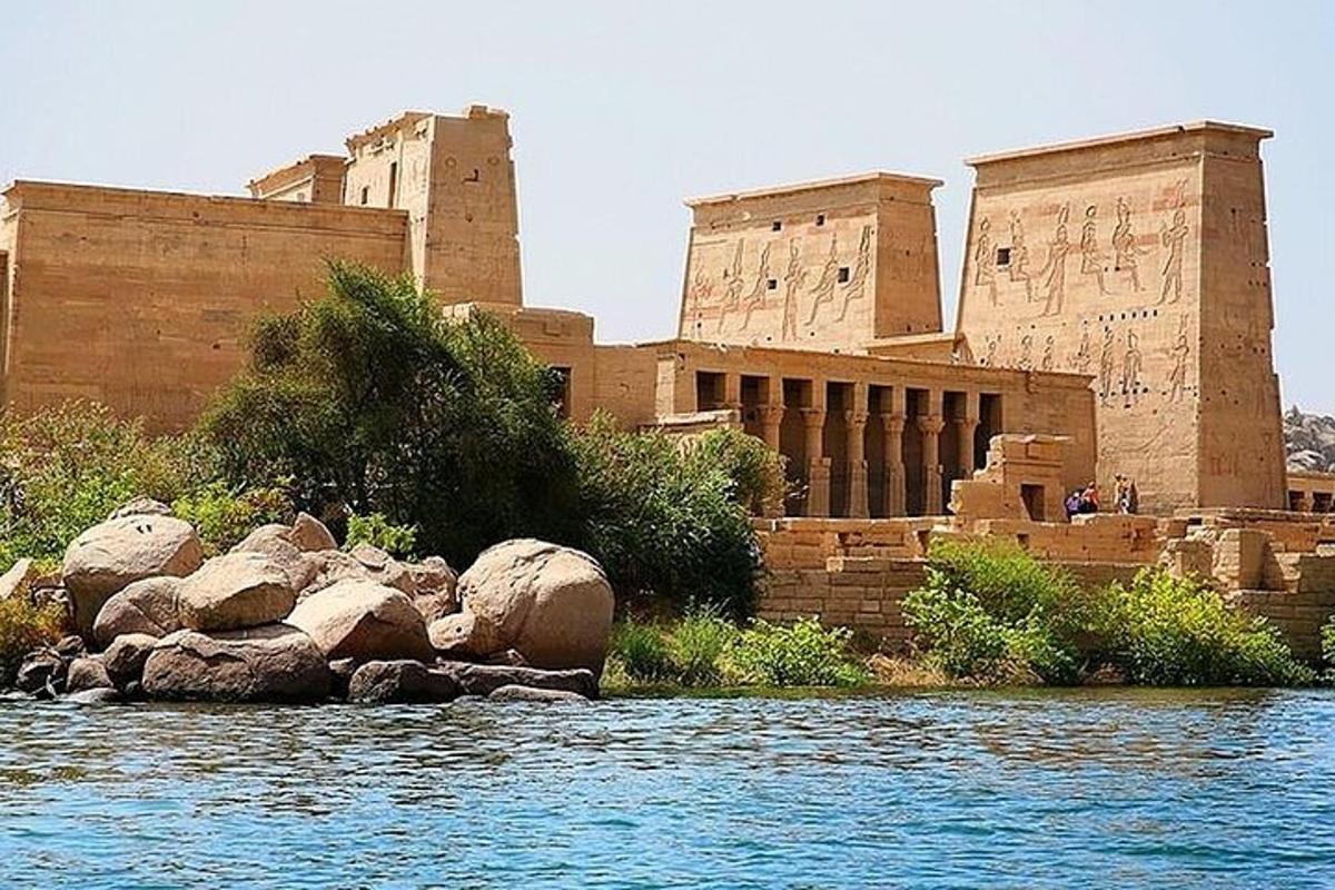 a building next to a body of water