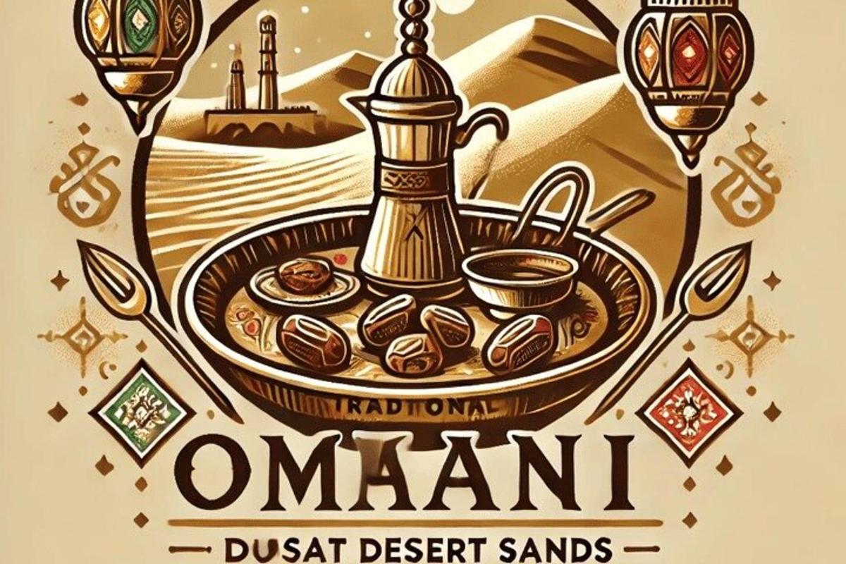 poster untuk restoran dengan secangkir kopi dan semangkuk makanan