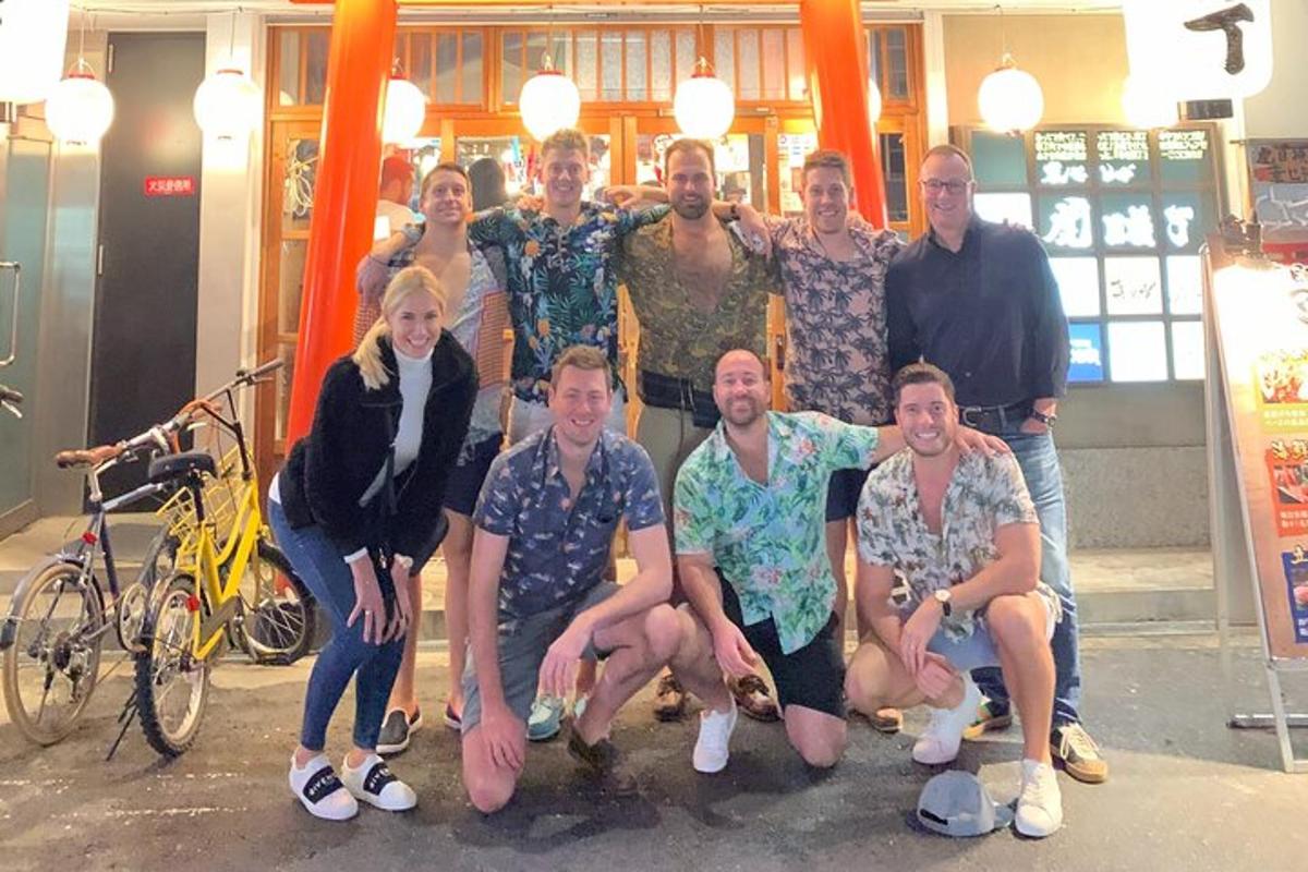 a group of people posing for a picture
