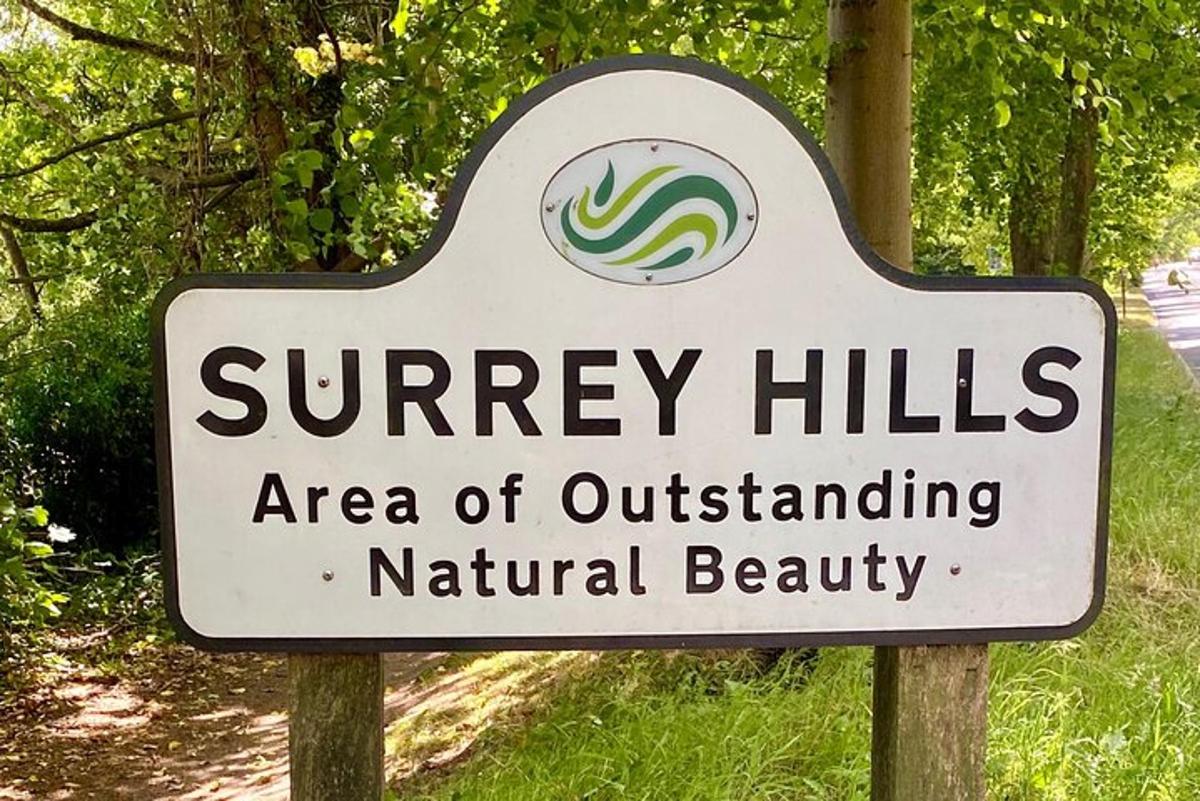 un signe pour la zone de beauté naturelle exceptionnelle