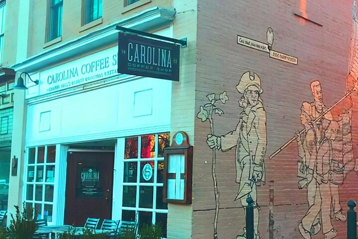 a mural on the side of a building