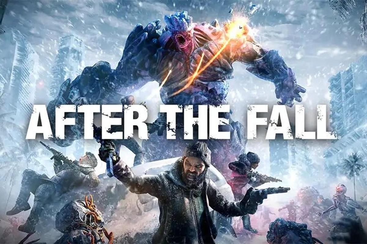Un videojuego con las palabras después de la caída.