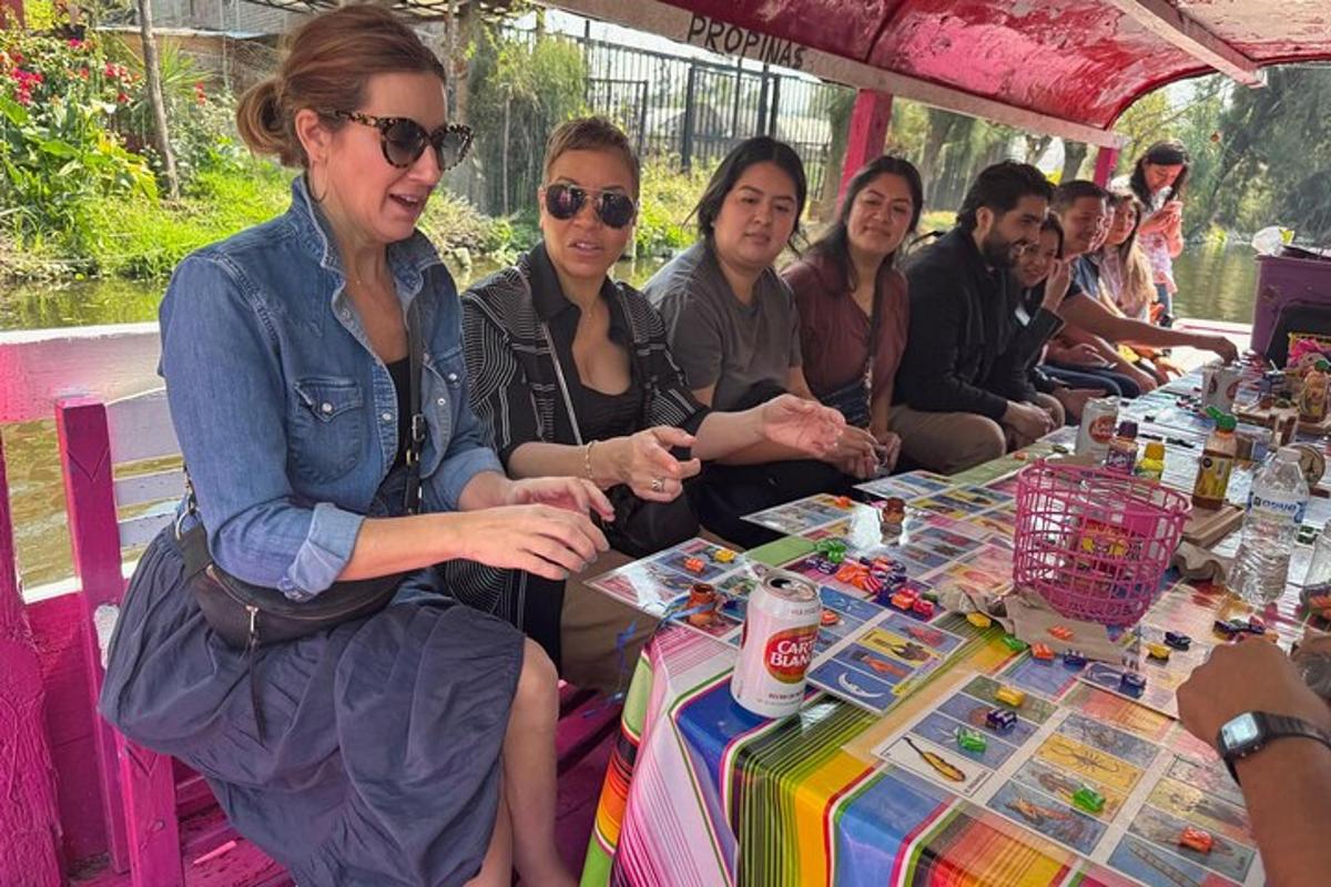 a group of people sitting at a table