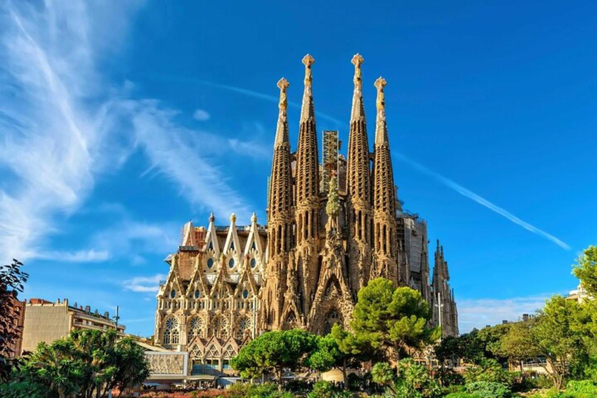 a large building with towers on top of it