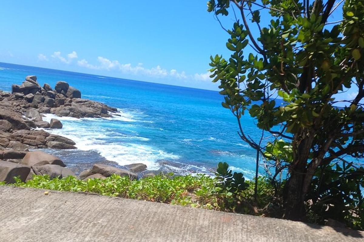 a view of the ocean from a ledge
