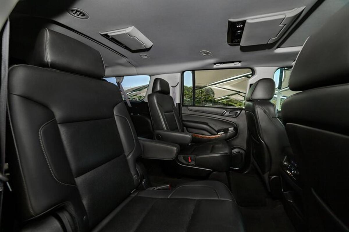 Útsýni yfir aftursætin í Jeep Grand Cherokee