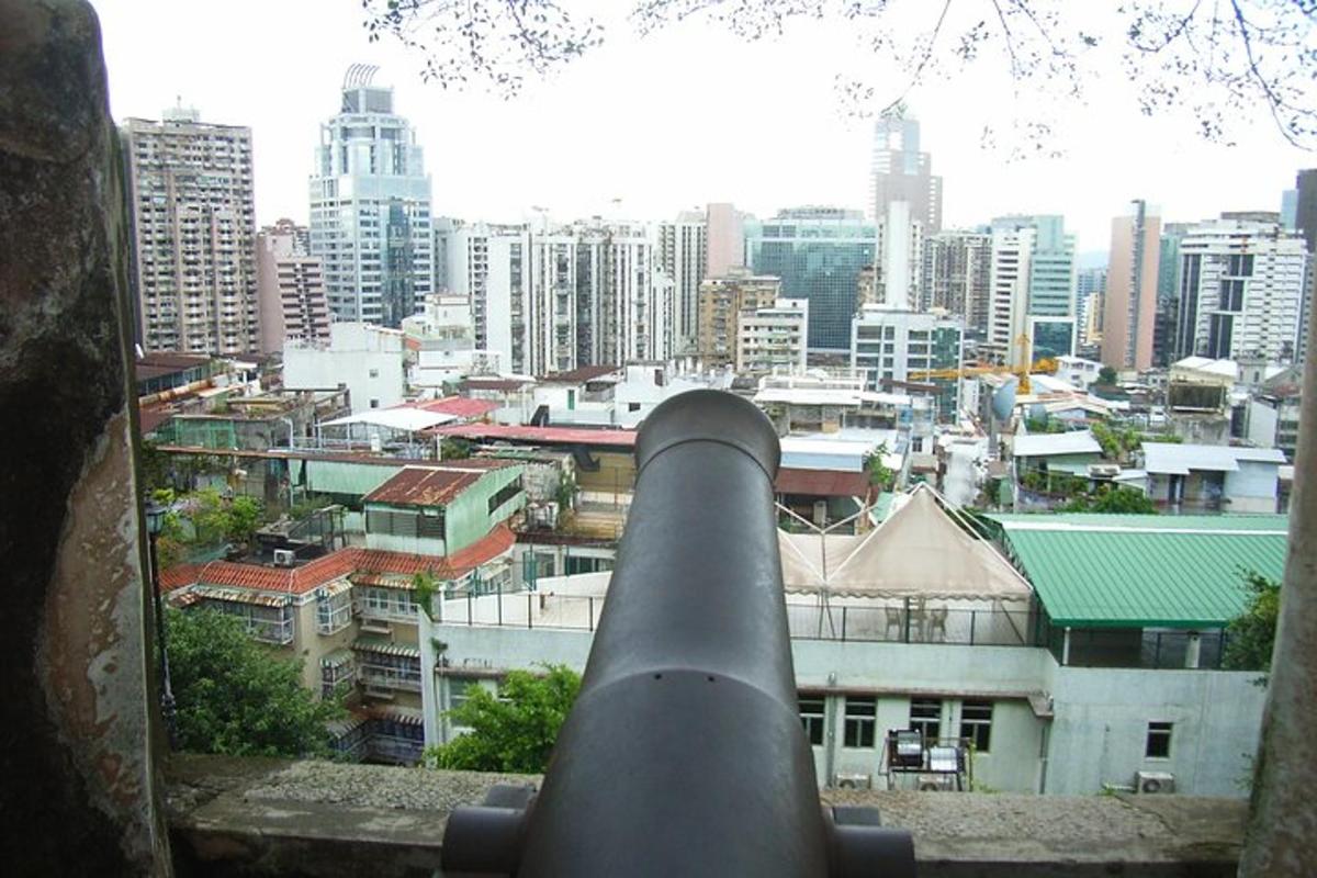 a view of a city from a telescope