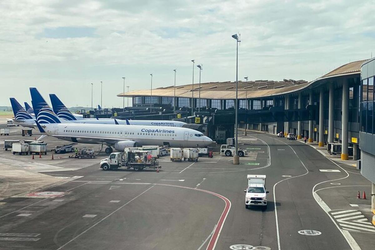 un avió està aparcat a un aeroport