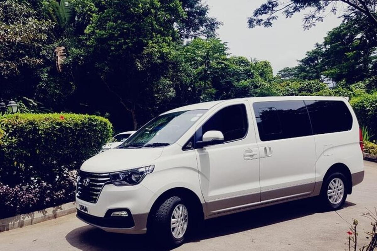 a white van parked in a parking lot