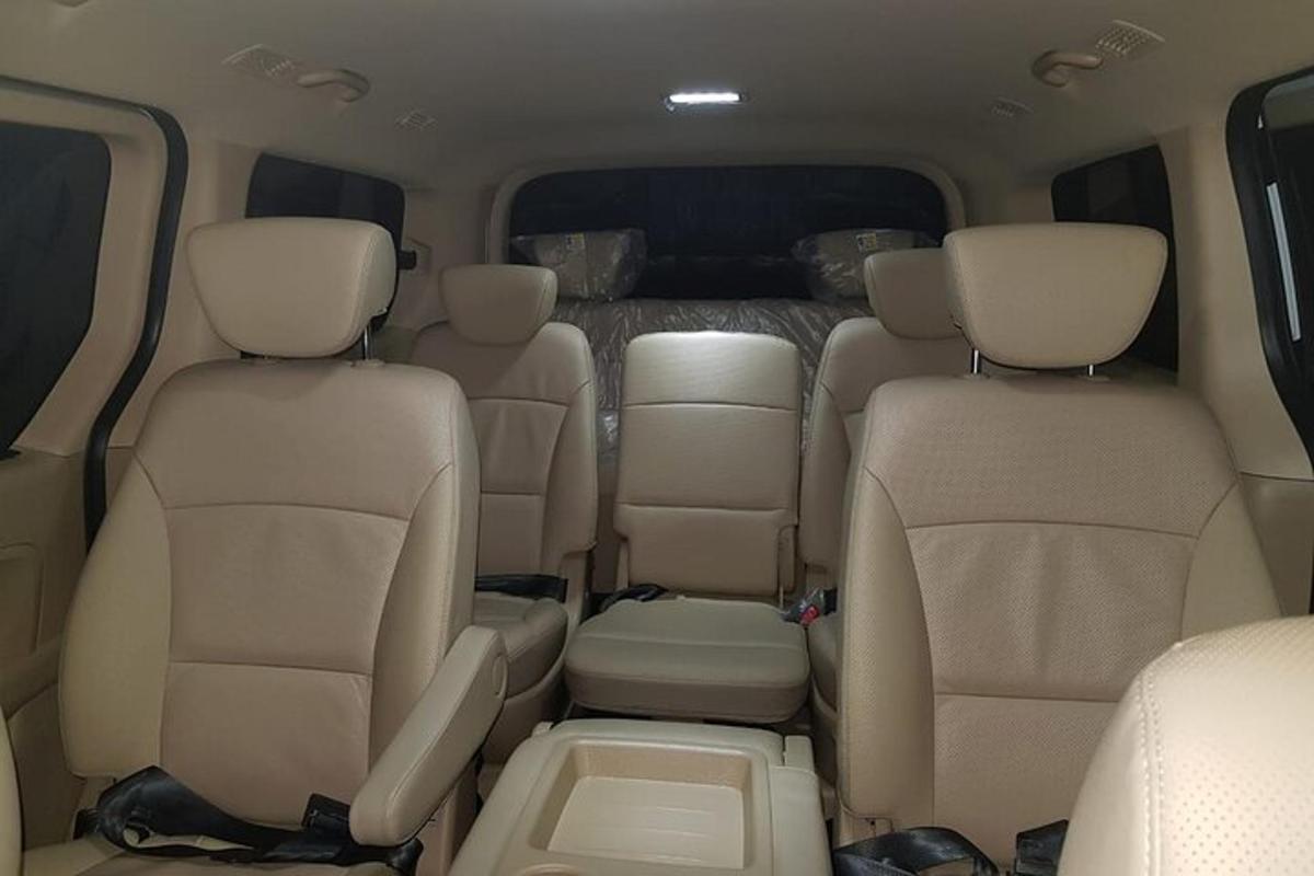 a view of the back seats of a car