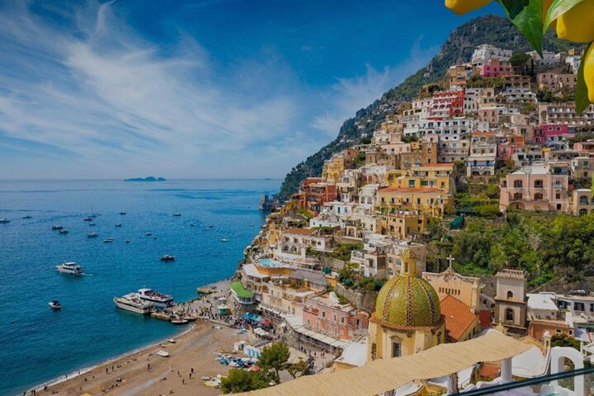 Výhľad na Positano na Amalfskom pobreží