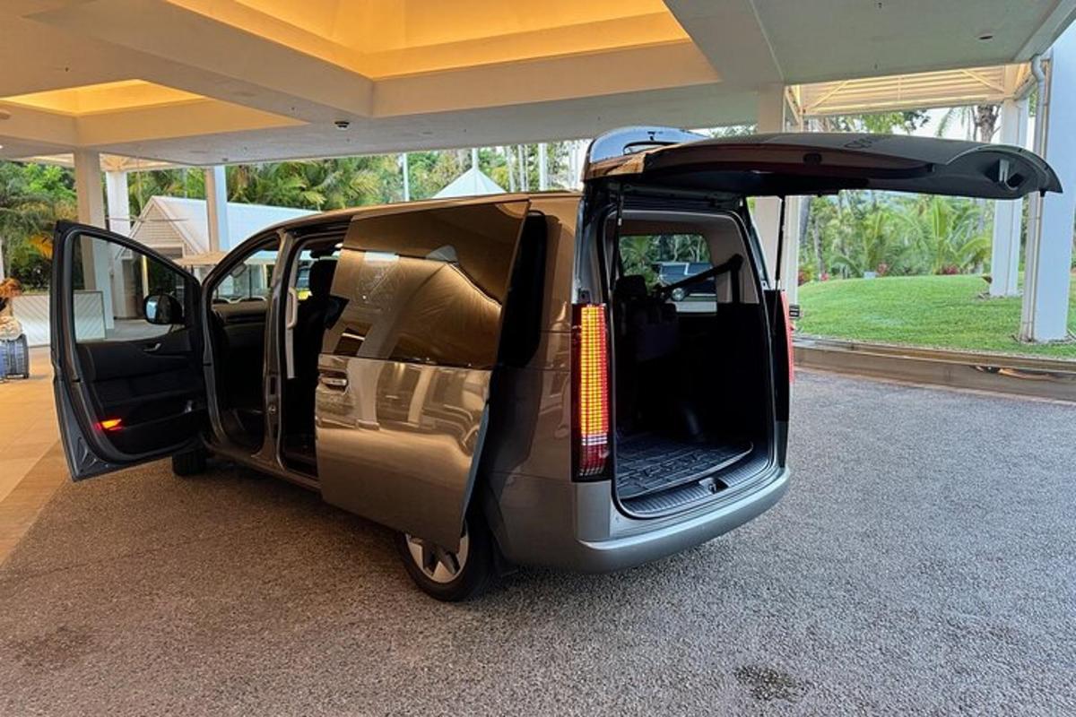 an open van with its door open and its door open