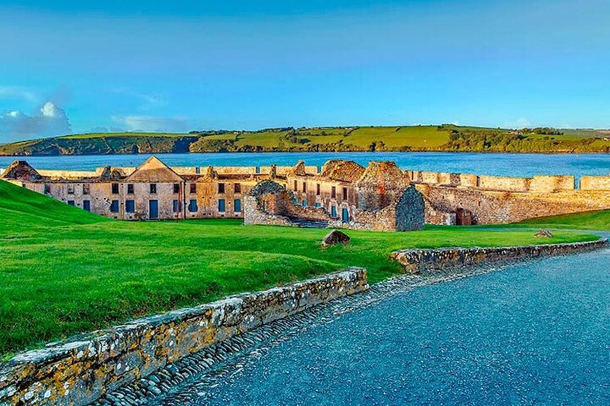 a large building next to a body of water
