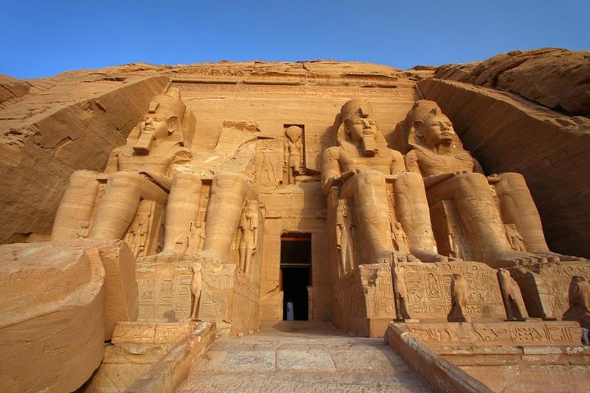 un ingresso al tempio di Abu Simbel