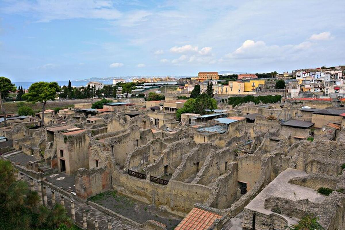 una vista d'una ciutat antiga amb edificis i edificis